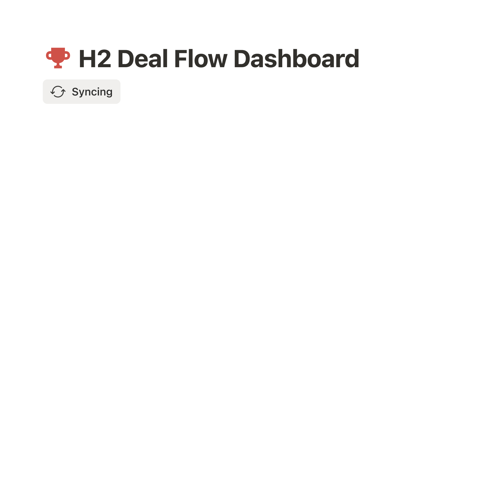 Рабочая страница H2 Deal Flow Dashboard